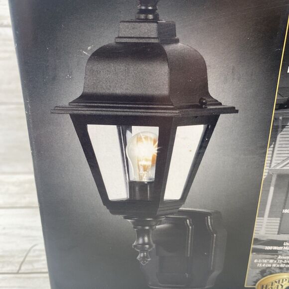 Hampton Bay 647-792 Motion Activated Outdoor Die-Cast Metal Wall Lantern - Picture 7 of 9